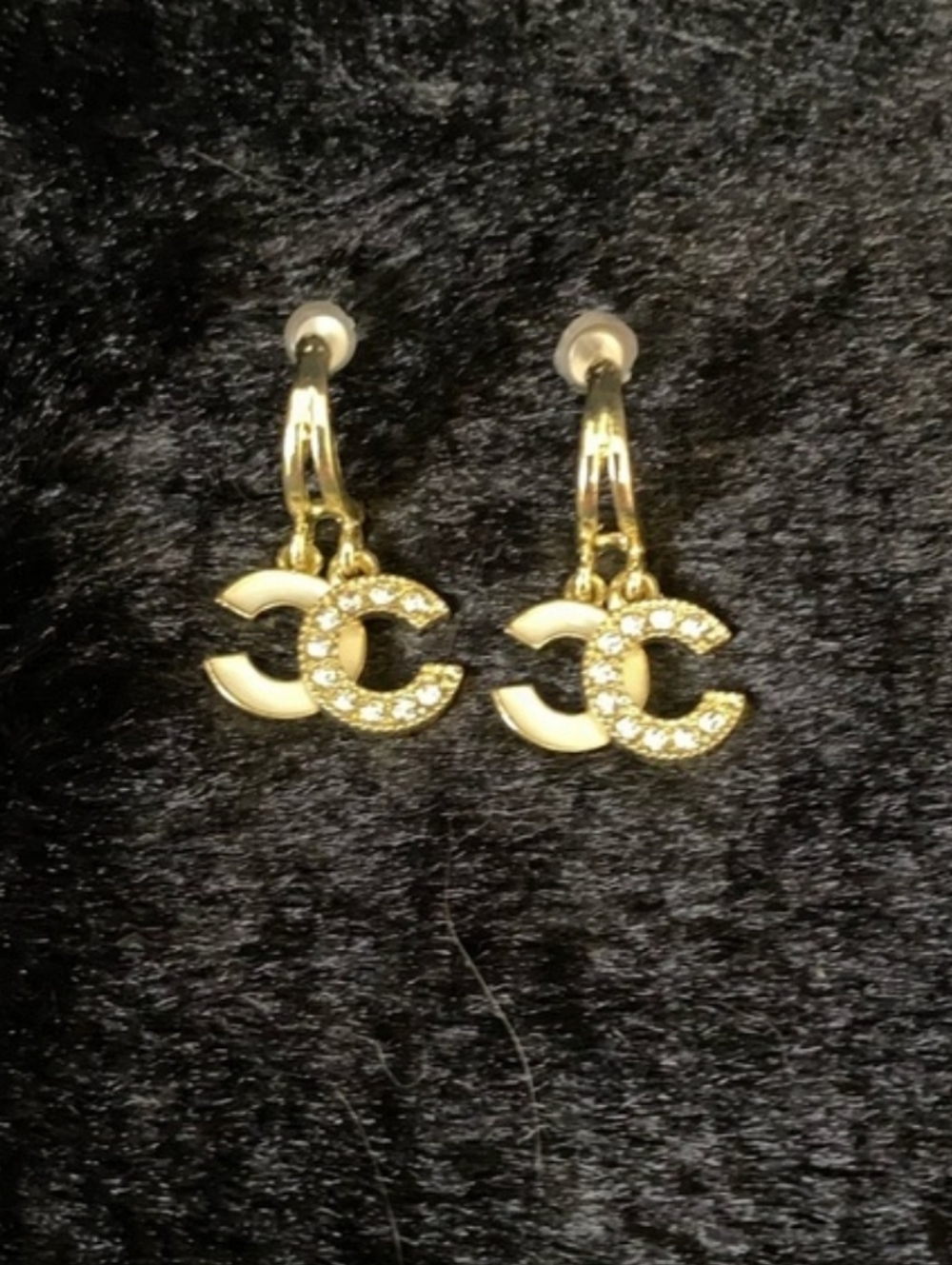 Chic Gold and Silver Classic Rhinestone Women's Earrings